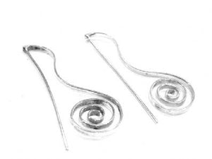 Silver Drop Earrings - Ppa327. 