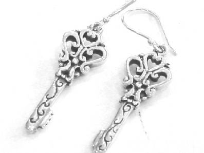 Silver Drop Earrings - Ppa380. 