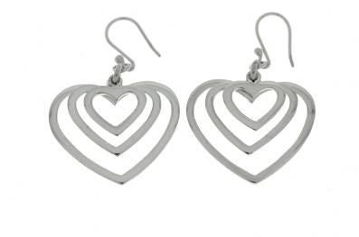 Silver Drop Earrings - Ppa437. 