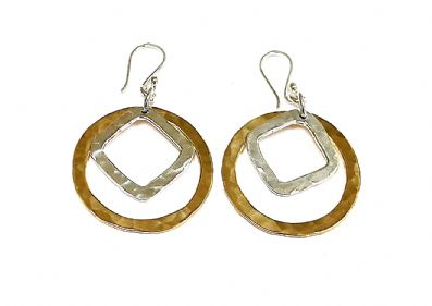 Silver Drop Earrings - Ppa557. 
