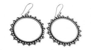 Silver Drop Earrings - Ppa584. 