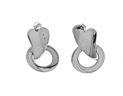 Silver Drop Earrings - Ppa586. 