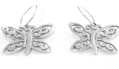 Silver Drop Earrings - Wa3431. 