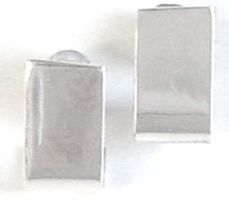Silver Stud Earrings - Wa387. 